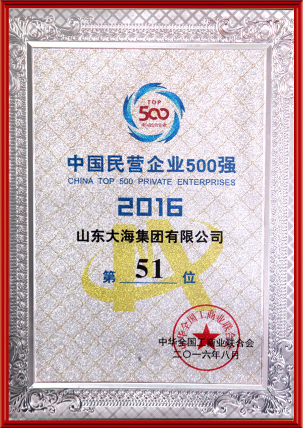 2016中國民營企業(yè)500強(qiáng)